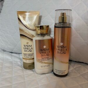 Bath & Body Works Warm Vanilla Sugar lotion and mist set